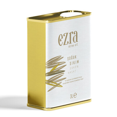 EZRA OLİVE OİL - Soğuk Sıkım Naturel Yeni Hasat 3 LT Zeytinyağı<br>2024 Hasadı EZRA OLİVE OİL - Soğuk Sıkım Naturel Yeni Hasat 3 LT Zeytinyağı<br>2024 Hasadı