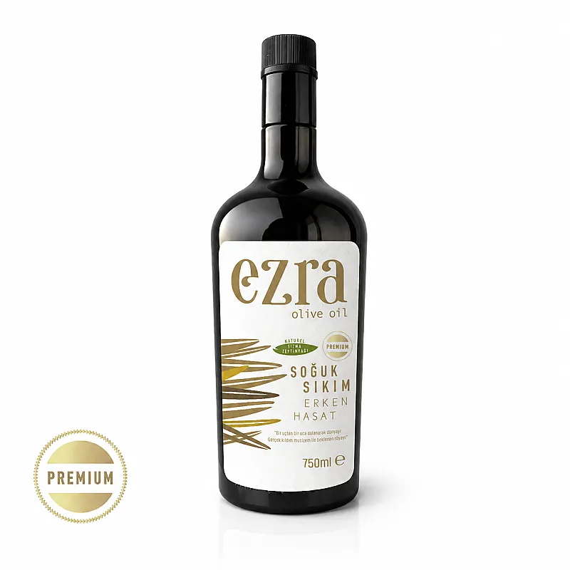 Premium Ödüllü Soğuk Sıkım Naturel Yeni Hasat 750 ml Zeytinyağı 2025-2026 Hasadı - 1