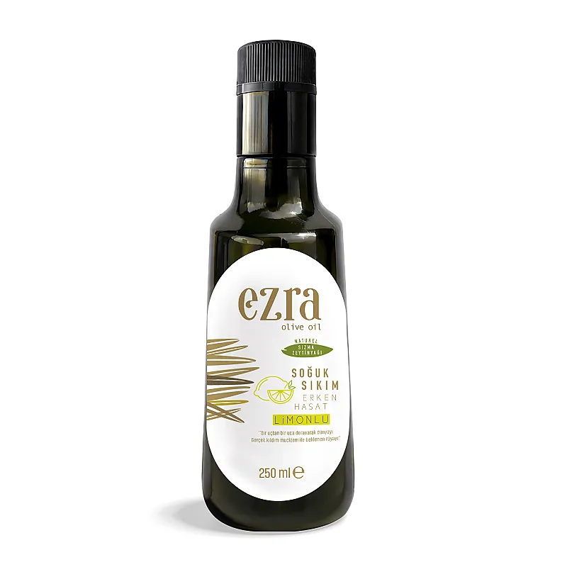 Soğuk Sıkım Naturel Erken Hasat 250 ml Limonlu Zeytinyağı 2025 - 2026 Hasadı - 1