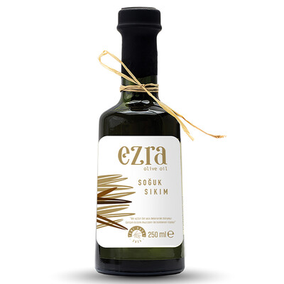 EZRA OLİVE OİL - Soğuk Sıkım Naturel Erken Hasat 250 ml Zeytinyağı<br>2024 Hasadı EZRA OLİVE OİL - Soğuk Sıkım Naturel Erken Hasat 250 ml Zeytinyağı<br>2024 Hasadı